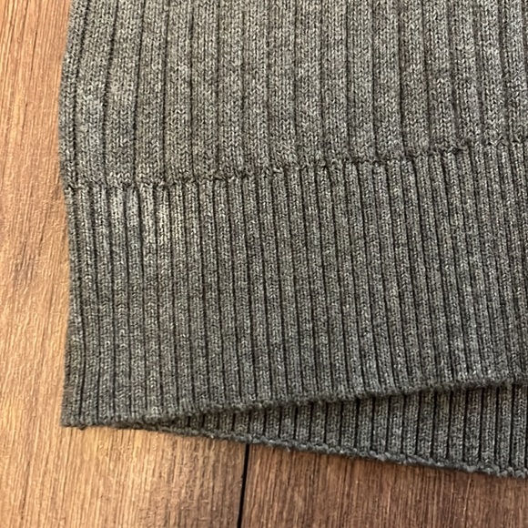 Express mens grey pullover 1/4 zip sweater - Picture 2 of 6